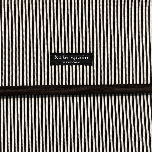 Kate Spade Men's Black and White Striped Laptop Bag - Picture 2 of 5